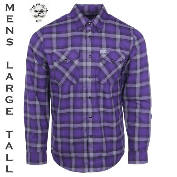 DIXXON Other - DIXXON - BRAXTON Flannel Shirt - Men's LARGE Tall